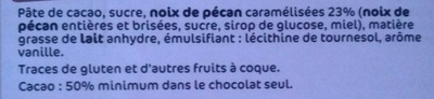 Chocolat noir noix de pécan - Ingredients - fr