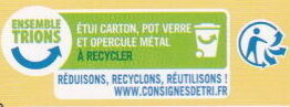 Petits pots de crème vanille - Recycling instructions and/or packaging information - fr