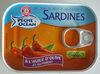 Sardines à l'huile d'olive et au piment - Produit