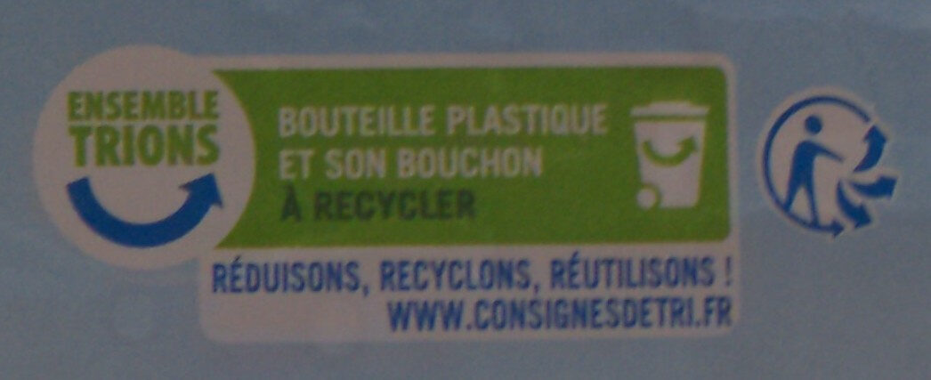 Eau de source de montagne fontaine - Recyclinginstructies en / of verpakkingsinformatie - fr