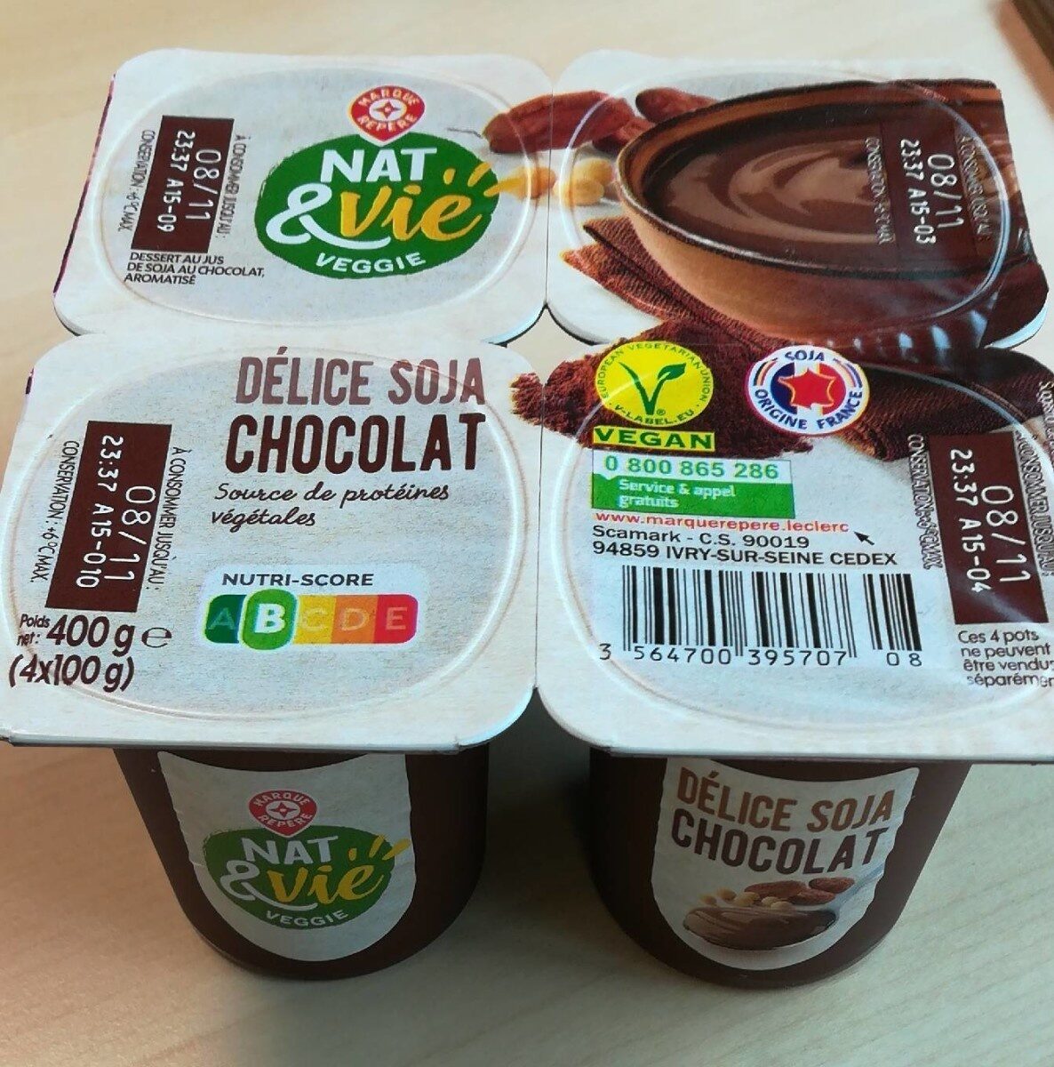 Spécialité au soja chocolat - Product - fr