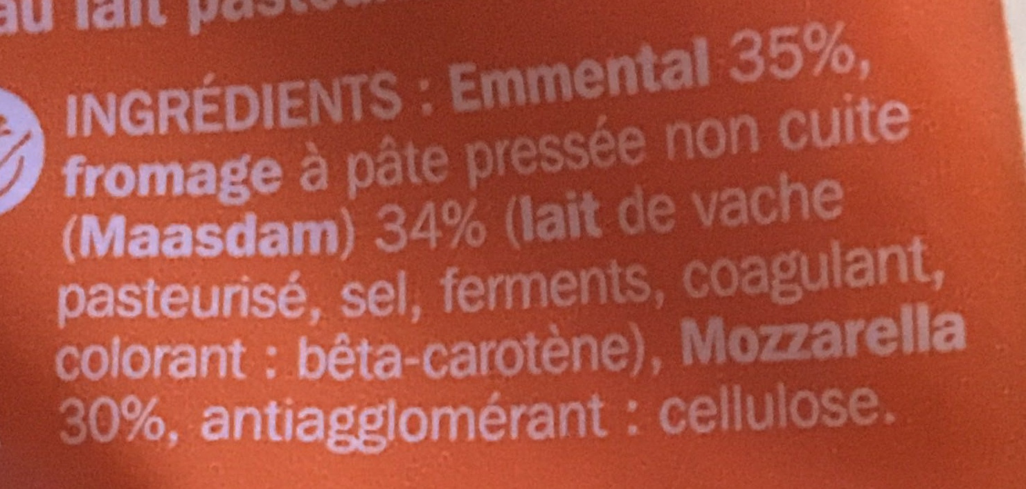 Râpé aux 3 fromages - Ingredientes - fr