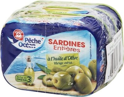 Sardines à l'huile d'olive 3x1/5 - Product - fr