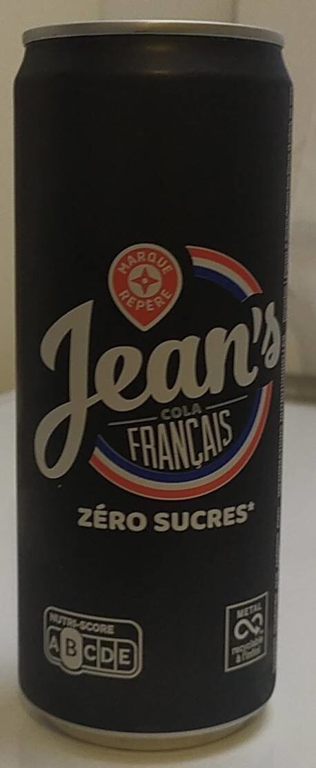Jean's cola zero - Produit