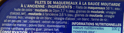 Filet de Maquereaux - moutarde à l'ancienne - المكونات - fr