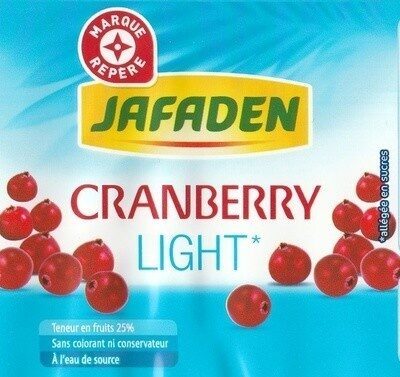 Boisson cranberry light - Product - fr