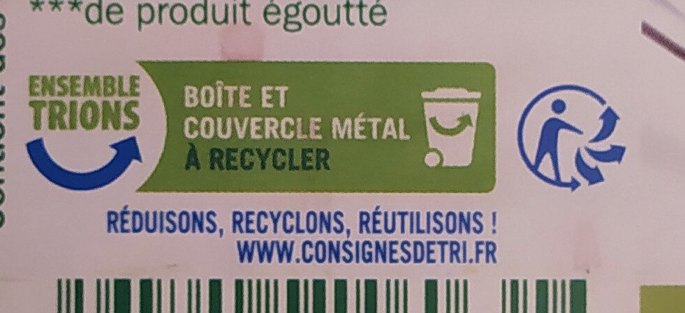 Maïs croquant sans sucres ajoutés - Recycling instructions and/or packaging information - fr