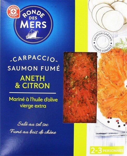 Carpaccio de saumon fumé aneth et citron - Produkt - fr