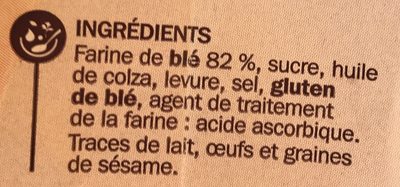 PETIT PAINS GRILLÉS Froment - Ingredients - fr
