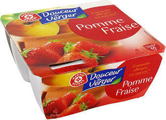 Compote Douceur du Verger, Pomme fraise allégée - Produkt - fr