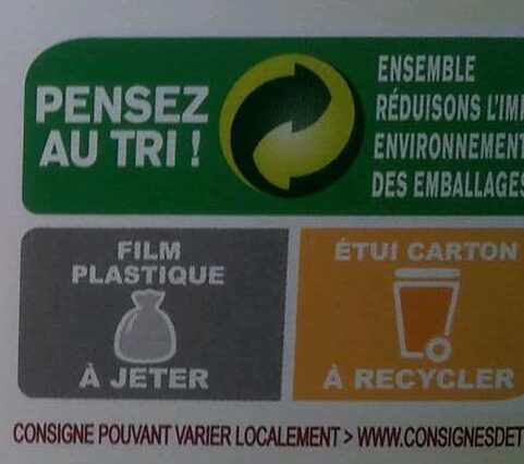 Saint crémeux - Instruction de recyclage et/ou informations d'emballage