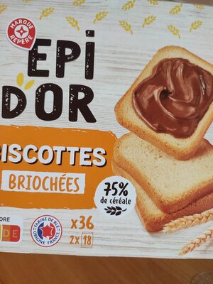 Biscottes goût brioché x 36 - Ingredients - fr