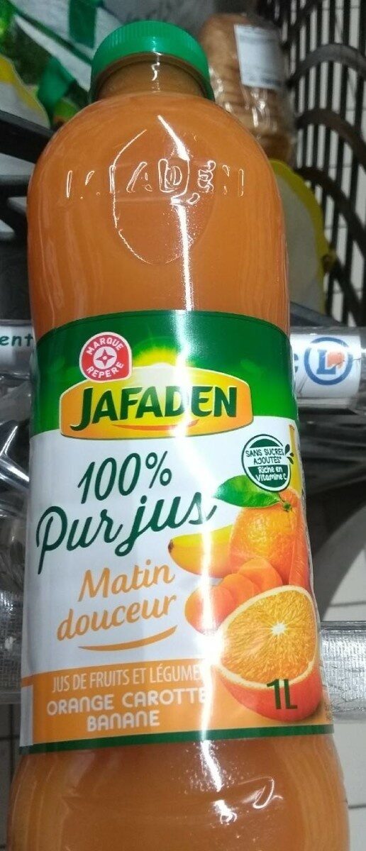 100% pur jus matin douceur orange carotte banane - Produit