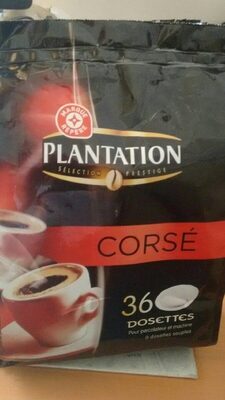 Dosettes café corsé Plantation - Voedingswaarden - fr