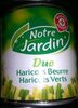 Haricots duo  Verts / Beurre   Notre jardin - Producto
