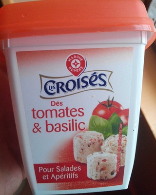 Les Croisés Dés tomates & basilic - Produit