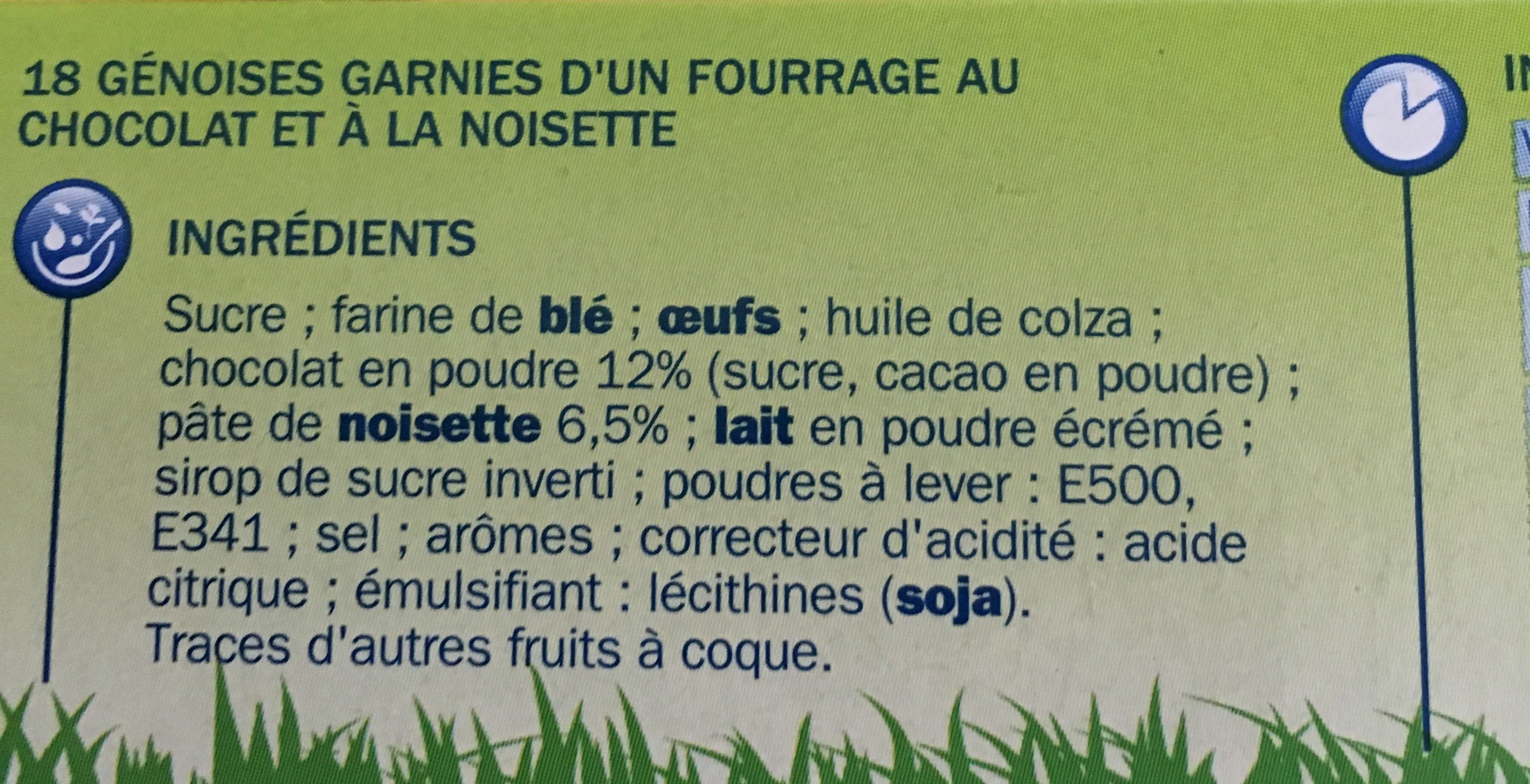 La barquette choco noisette - Ingredients - fr