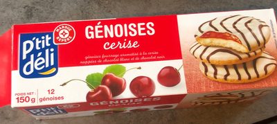 Génoises fourrées P'tit Déli Cerise - Product - fr
