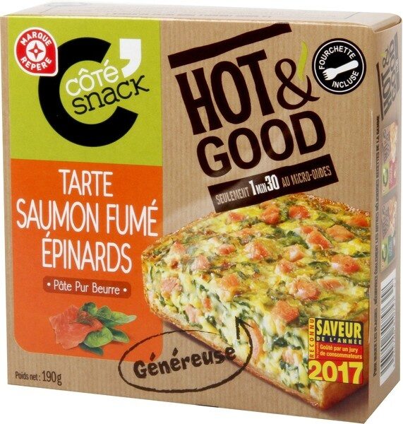 Tarte saumon fumé et épinards Hot & Good - Product - fr