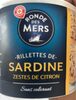 Rillettes de sardine zeste de citron - Product