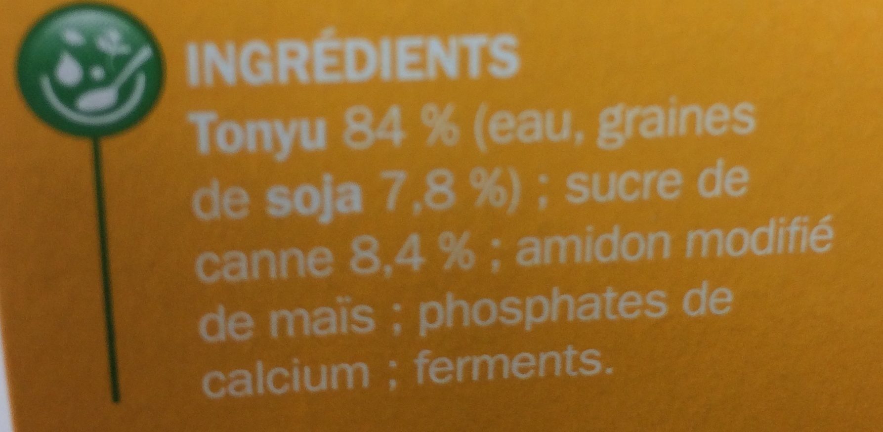 Spécialité au soja au sucre de canne - Ingredienser - fr