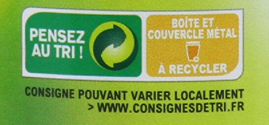 Pêches demi-fruits au sirop - Recycling instructions and/or packaging information - fr