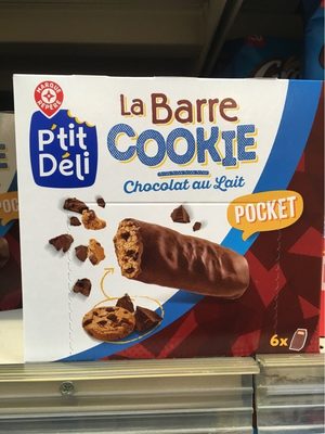 Barre cookie chocolat au lait x 6 - Produit
