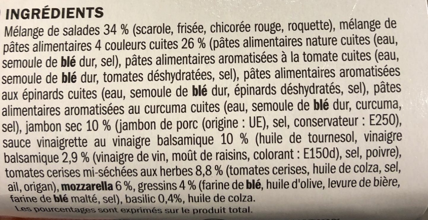Salade - Ingredients - fr