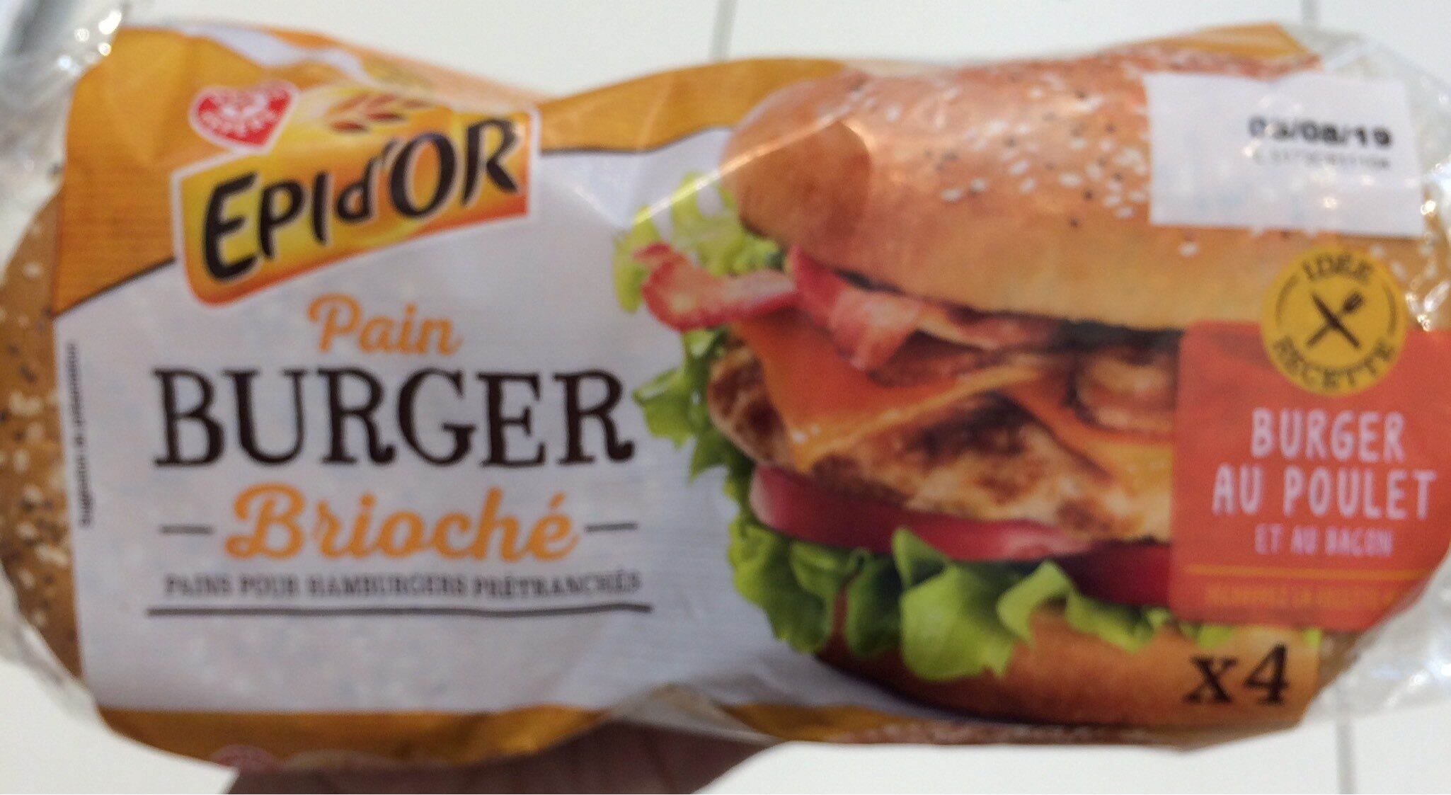 Pain burger géant brioche - Product - fr