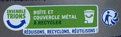 Thon entier à l'huile de Tournesol - Recycling instructions and/or packaging information - fr