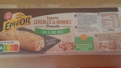 Baguette céréales et graines pré cuite - Product - fr