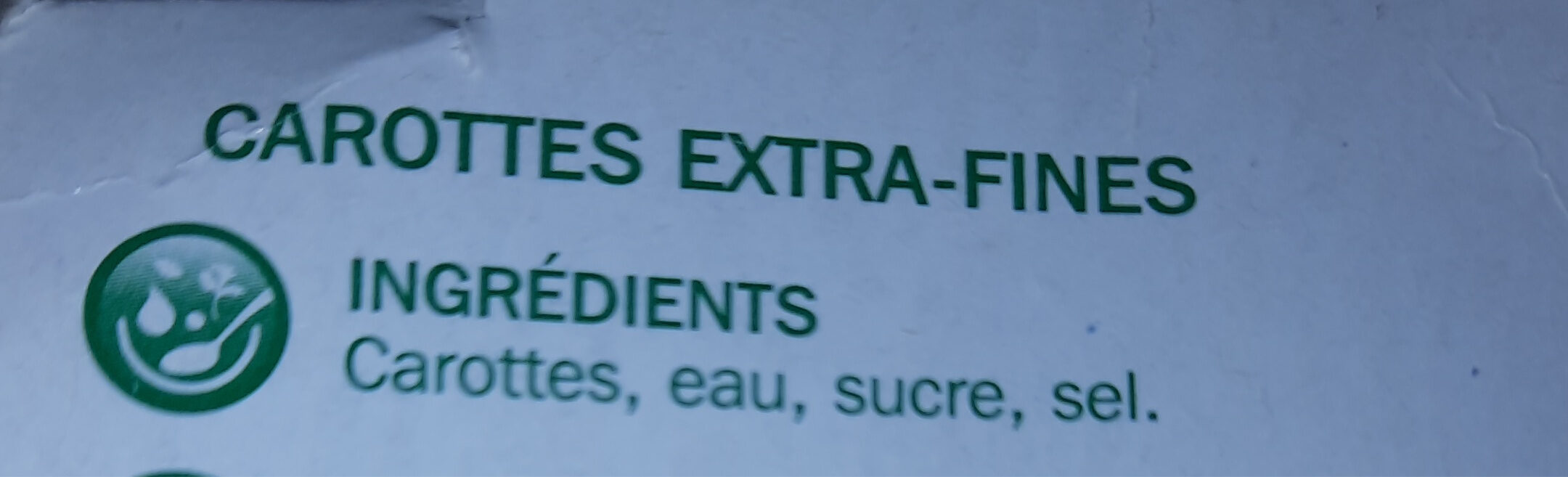 Carotte en conserve - Ingredients - fr