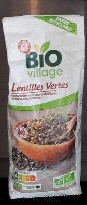 Lentilles vertes Bio - 500 g - Bio Village - Product - fr