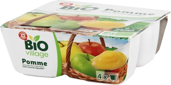 Bio village - Pomme sans sucres ajoutés - Produit