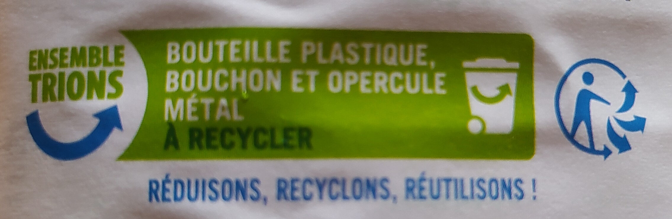 Lait Demi-Écrémé stérilisé UHT - Recycling instructions and/or packaging information - fr