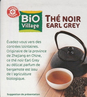 Thé noir Earl Grey - Nutrition facts - fr