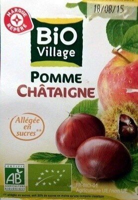 Compote pomme châtaigne bio x 4 - Product - fr