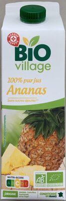 bio village 100% pur jus ananas - Product - fr