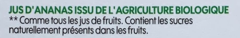 bio village 100% pur jus ananas - Ingredients - fr