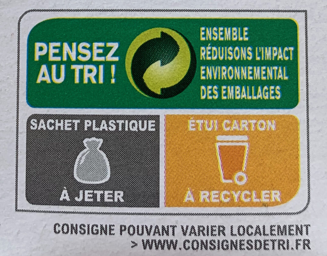 purée  de  pommes de terre - Recycling instructions and/or packaging information - fr