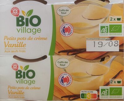 Petits pots de crème vanille bio - Produit