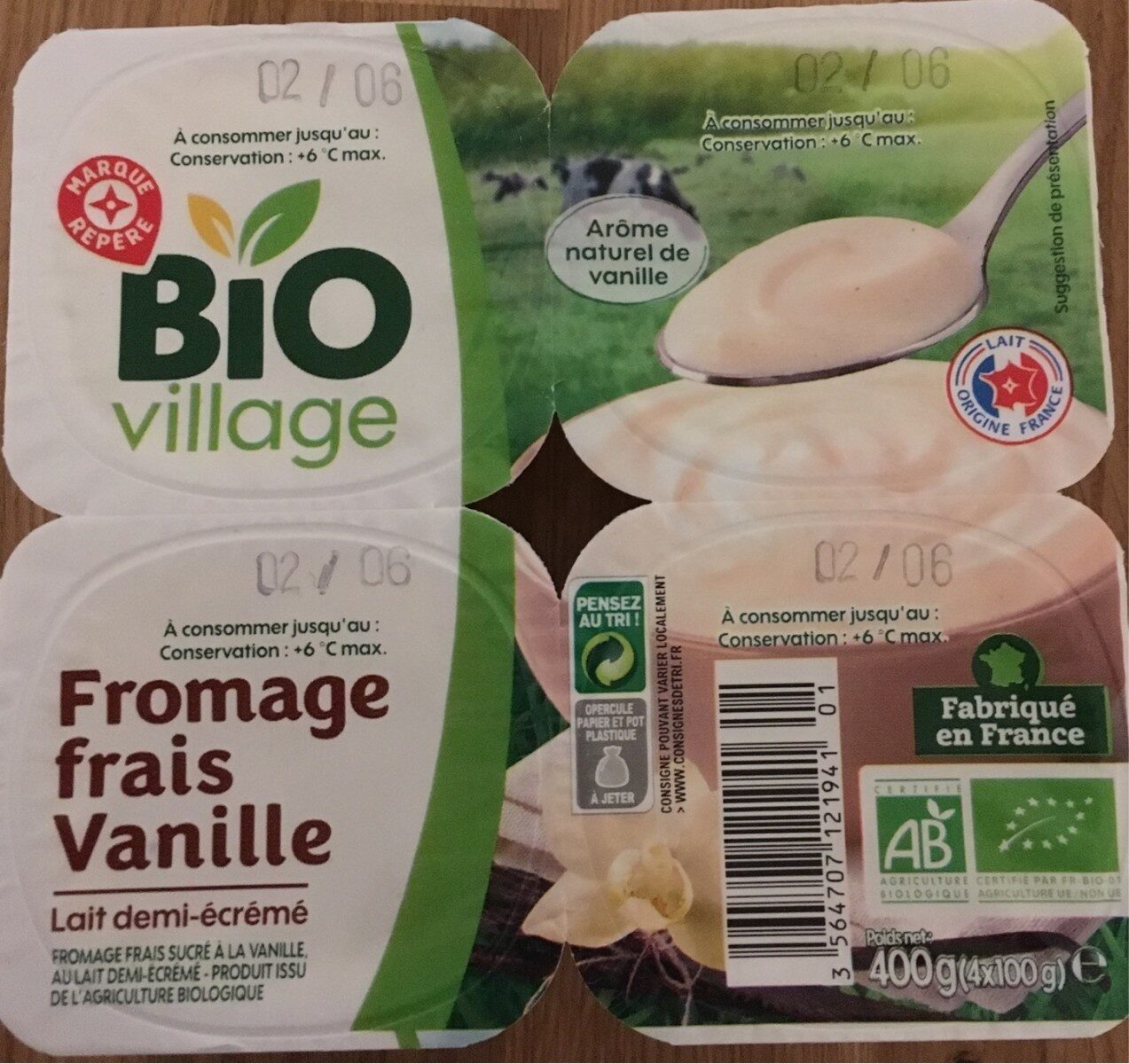 Fromage frais vanille - Produkt - fr