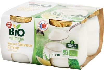Yaourt pot laitier saveur citron bio - Product - fr