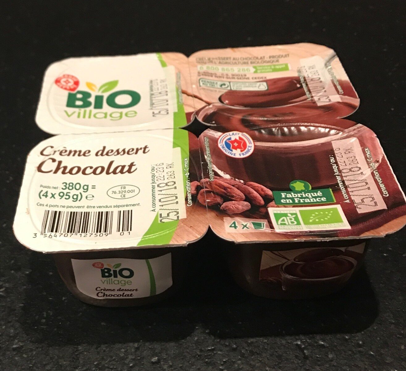 Crème dessert chocolat bio - Produkt - fr
