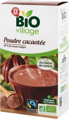 Poudre cacaotée bio 32% de cacao Max Havelaar - Produit