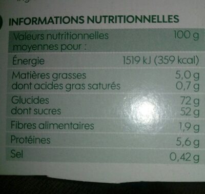 Barquettes Fraise - Nutrition facts - fr