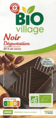 Chocolat noir dégustation 85% cacao bio - Product - fr