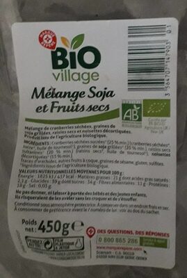 Melange soja fruits secs bio - Product