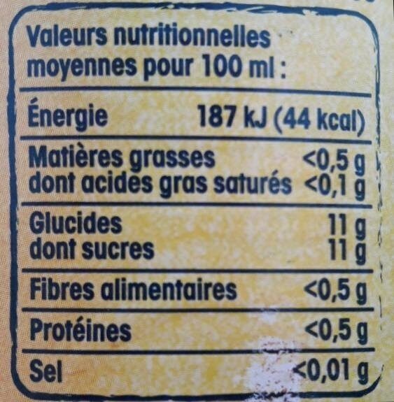 Pur jus de pomme de Bretagne - Nutrition facts - fr