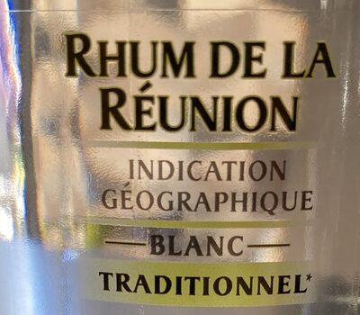 Rhum de la Réunion - Ingrédients